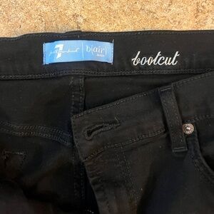 7 For All Mankind Black Bootcut Denim